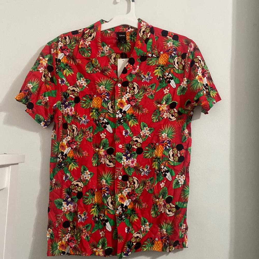 Mens Hawaiian Disney button up